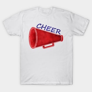 Watercolor Megaphone Cheer T-Shirt